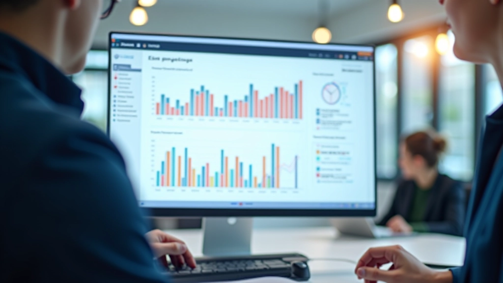 Dashboard interface showing engagement metrics with session duration, completion rates, and user activity charts displayed in real-time
